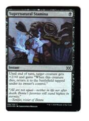 Supernatural Stamina - Foil - MISCUT FACTORY ERROR